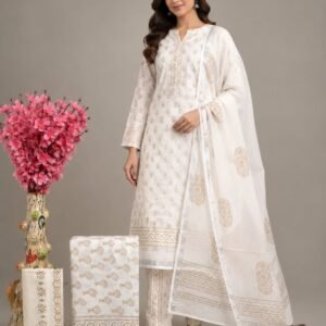 Soft Cotton Daily Wear Unstitched Suit