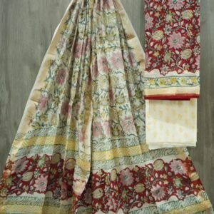 Maheshwari Silk with hand embroidery