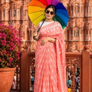 Mulmul cotton saree