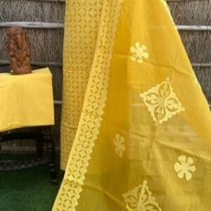 Applique work cotton suits